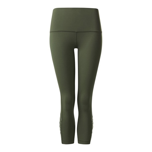 Lululemon  Green Size 4 Weaved Leg Leggings Pants Exercise Compression Women - Picture 1 of 11